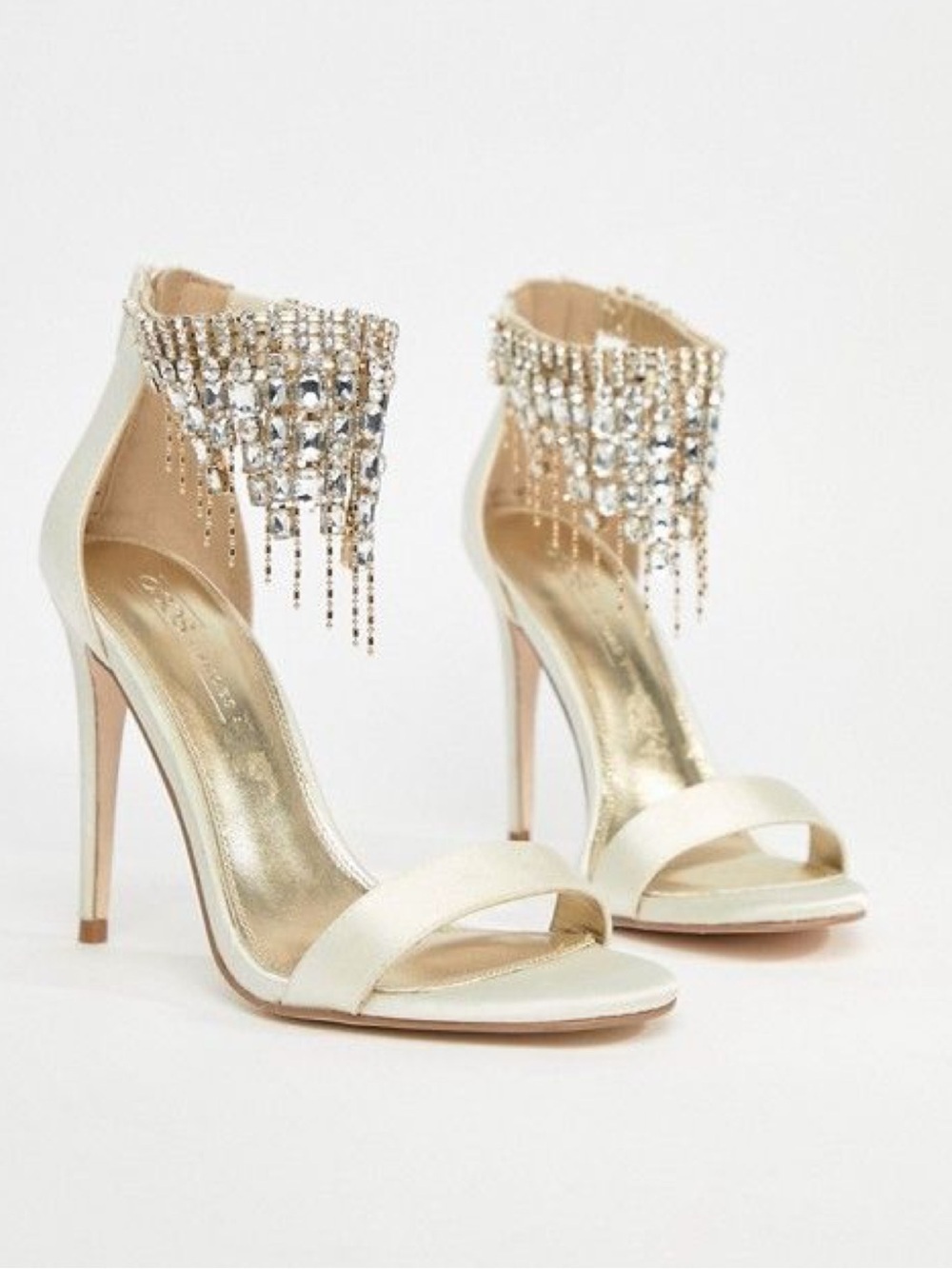 ASOS HALCYON Bridal Embellished Heeled
Sandals Size 11